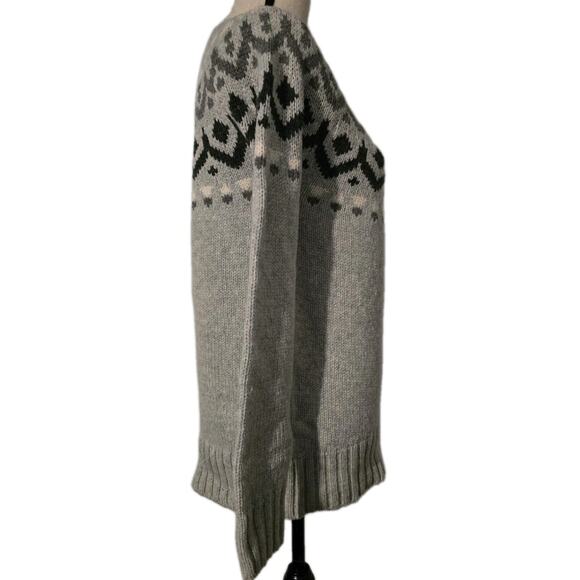 WOMEN'S J.CREW WOOL BLEND FAIR ISLE NORDIC SWEATER PULLOVER SZ SMALL - Picture 4 of 7